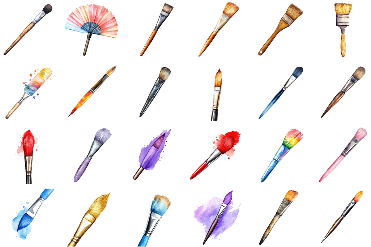 Watercolor Brushes for Procreate, an Illustration by Sublimation Artist (Photo 2 of 6)