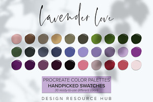 Lavender Love Procreate Palette