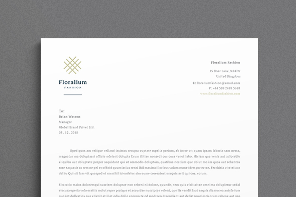 Letterhead, a Stationery Template by ThemeDevisers (Photo 3 of 3)