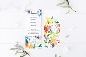 Spring And Summer Wedding Card Set