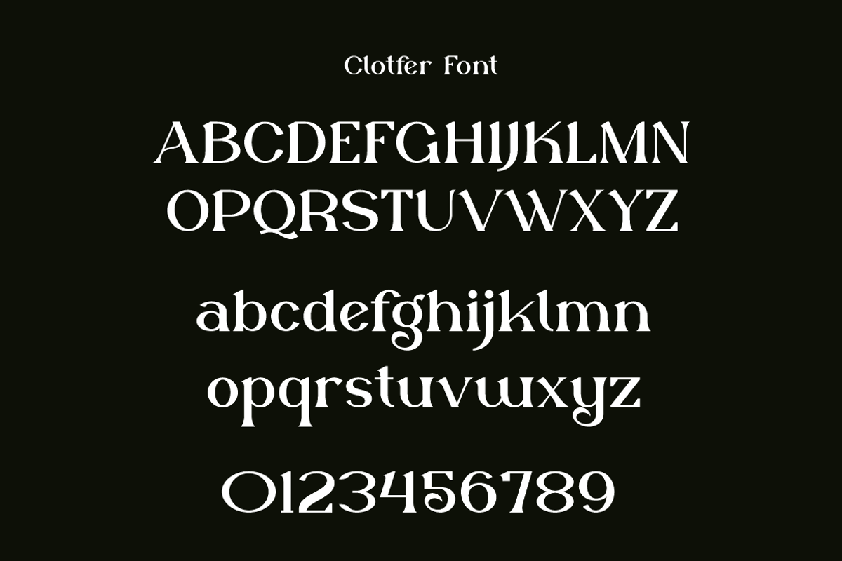 Clotfer - Modern Aesthetic Font, a Serif Font by Iqsiart Studio (Photo 9 of 14)