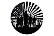Nation Builder Silhouette Set, an Illustration by yasushie (Thumbnail 9 of 20)