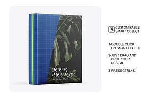 Metallic Hardcover Book Mockup