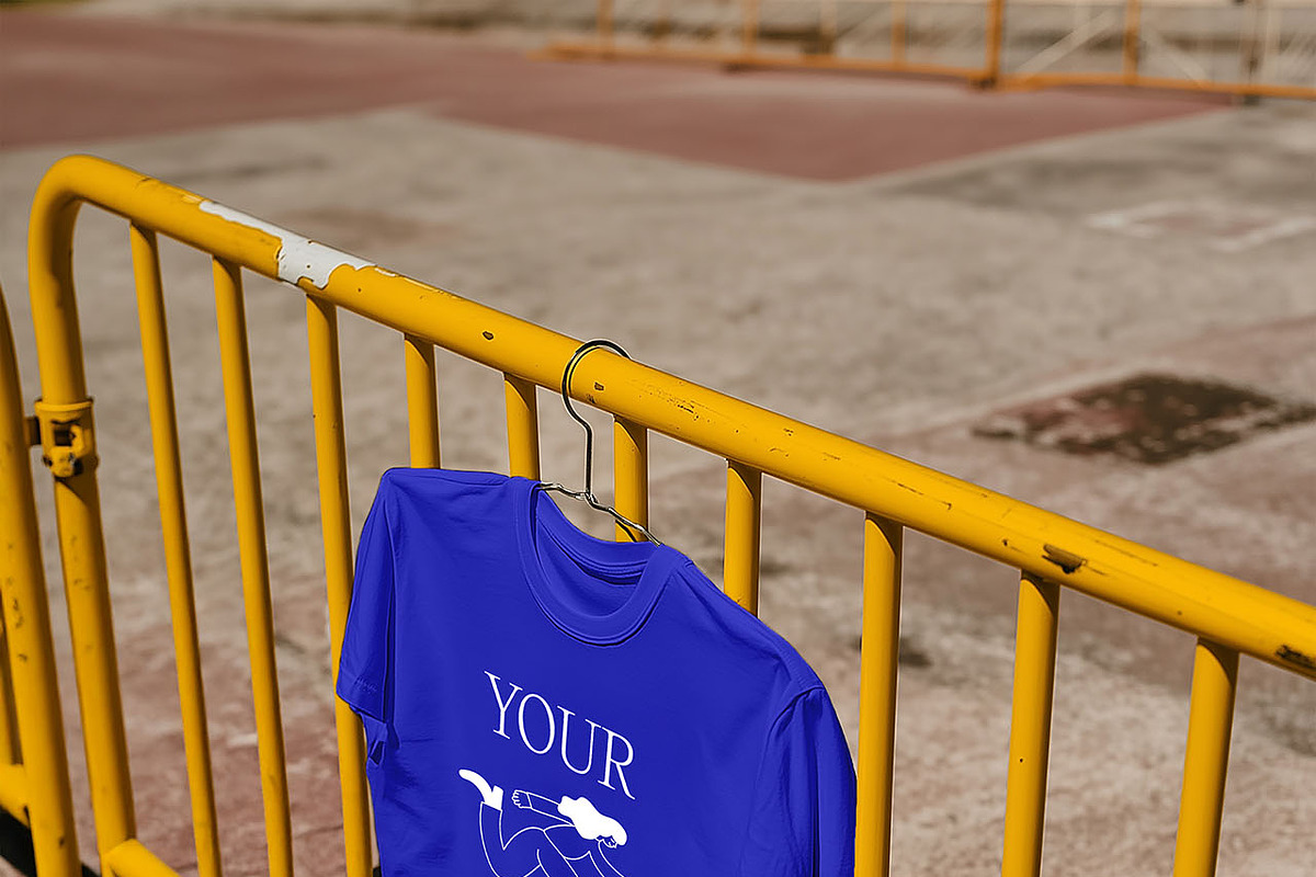Streetwear Hanging T-Shirt Mockup, a Shirt Mockup by ABC Studio (Photo 5 of 5)