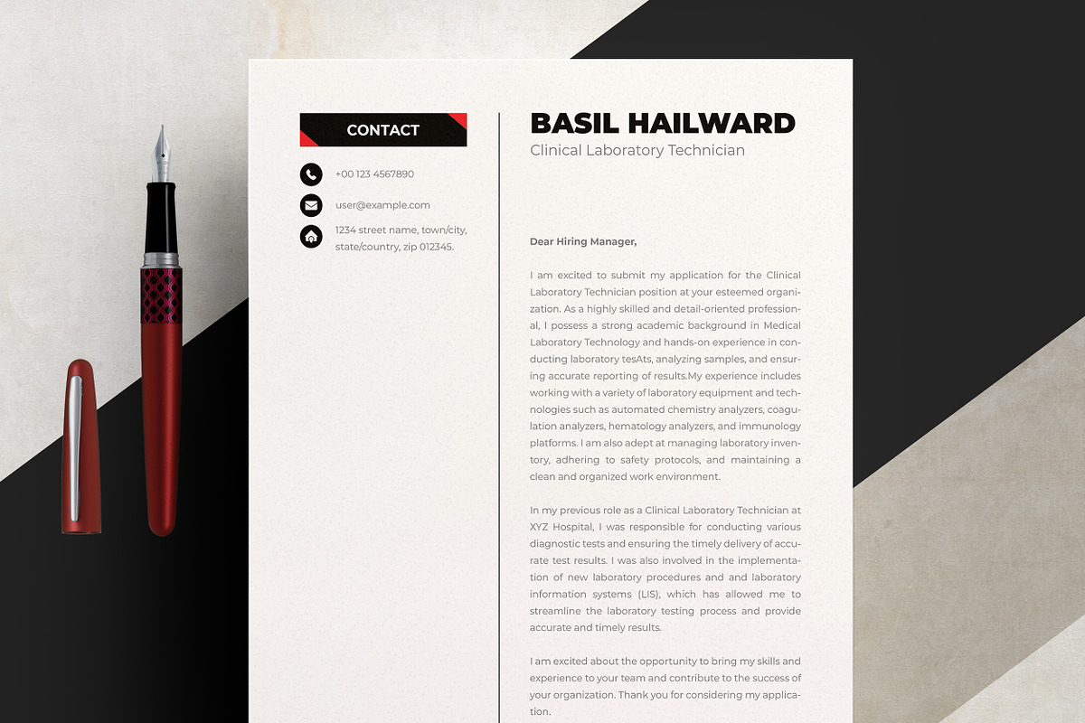 Creative Resume/Cv Template, a Resume Template by ResumeInventor (Photo 4 of 7)