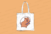 Kawaii Capybara Fishing, an Animal Illustration by Palau (Thumbnail 5 of 12)