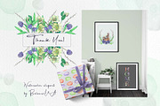 Easter & Spring watercolor clipart., an Illustration by BalanceUA (Thumbnail 10 of 10)