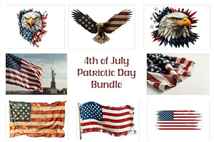 4th of July Patriotic Day Bundle, an Illustration by VetalStock