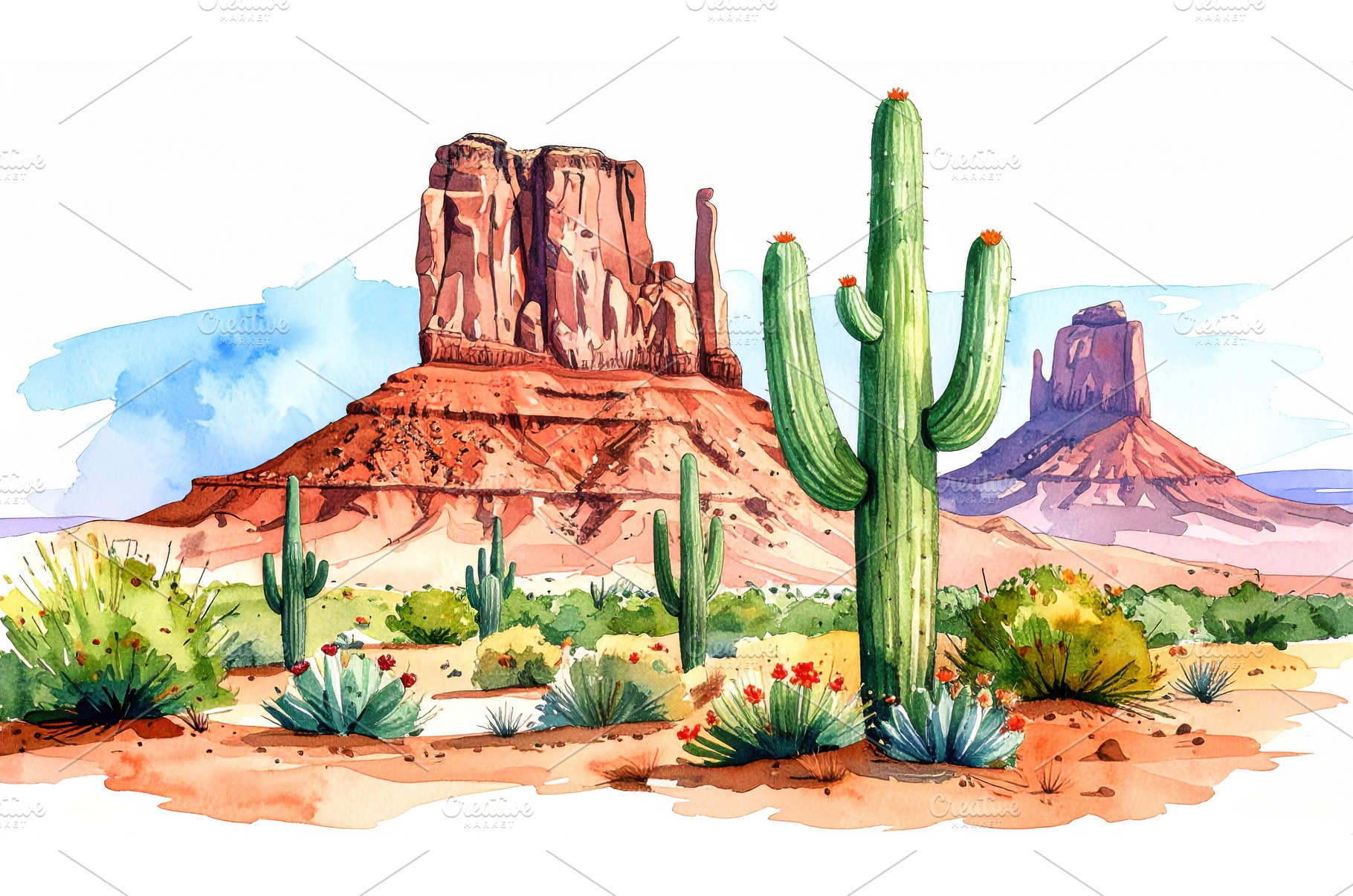 Iconic desert landscape with, an Arts & Entertainment Photo by Igor Tichonow