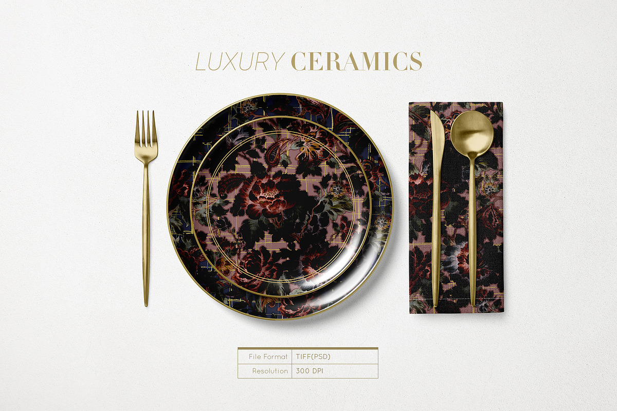 Velvet Noir Floral prints & elements, a Pattern Graphic by Pink Linen (Photo 10 of 14)