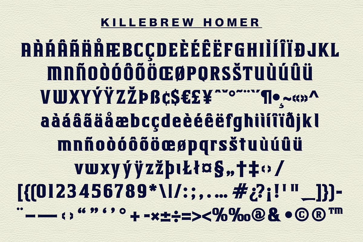 Killebrew Homer | Bold Athletic Type, a Serif Font by StudioWorks (Photo 7 of 8)