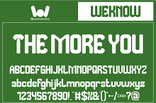 The More You font
