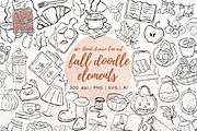 Fall Doodle Elements Hand Drawn SVG, a Seasonal Illustration by RimzStudio (Thumbnail 1 of 7)