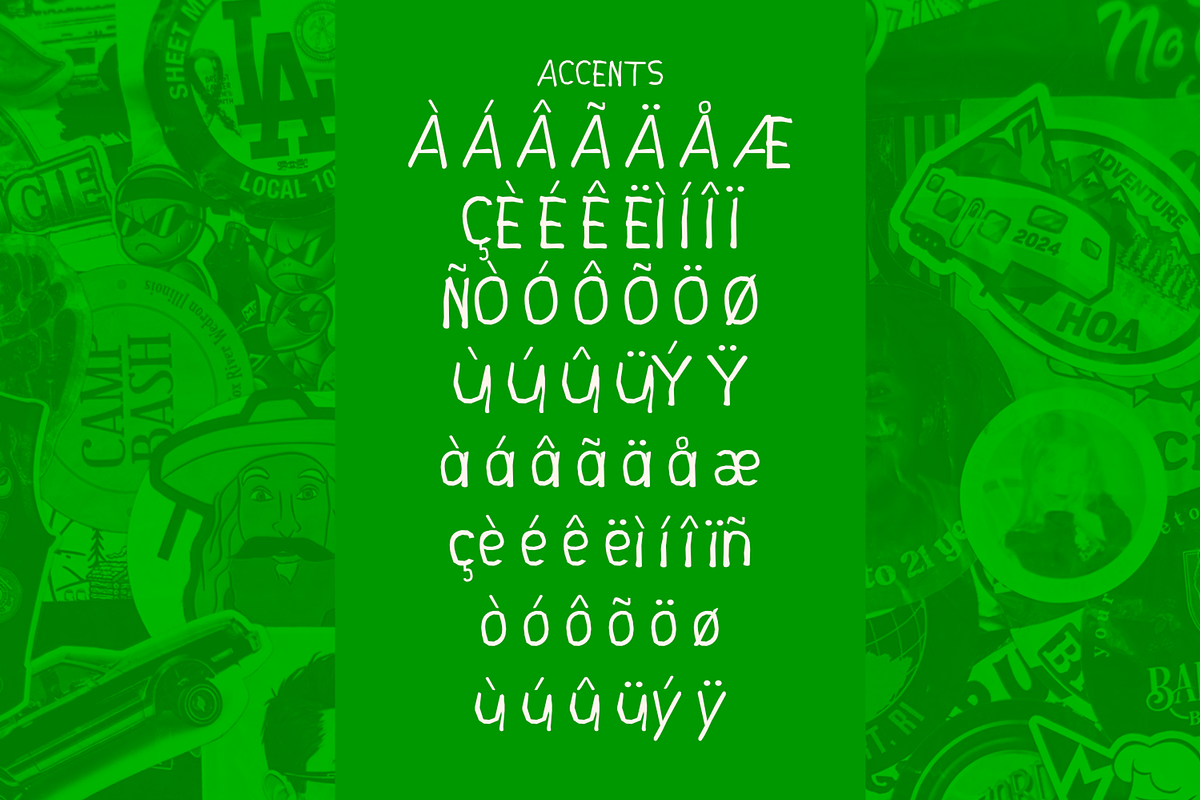 Alpukat Avocado Playful Display Font, a Handwritten Font by mesuka (Photo 7 of 7)