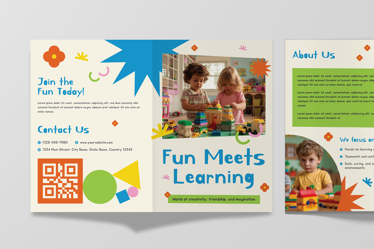 Kids Bifold Brochure, a Brochure Template by Annora Studio (Photo 6 of 6)