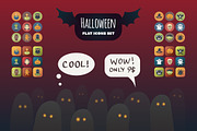 Halloween Flat Icons Set, an Icon by Alex Serada (Thumbnail 1 of 3)