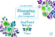 Blooming Tale. Watercolor clipart, an Illustration by Irina Dolgikh (Thumbnail 5 of 8)
