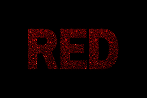Red Glitter Star Alphabet Letters