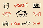 Vintage Badge Pack, an Object Graphic by Nomad Stockpile (Thumbnail 1 of 3)