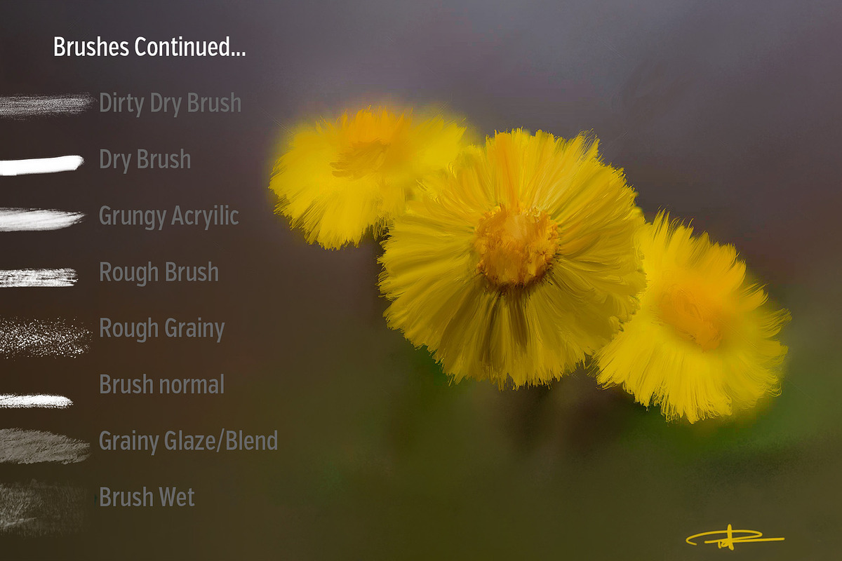 15 Photo Painting Brushes, a Brush Add-On by potterDesigns (Photo 3 of 6)
