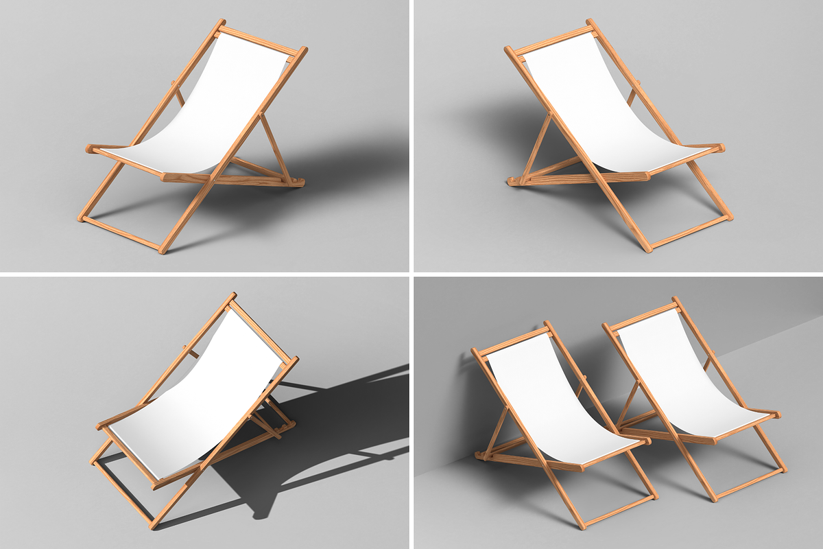 Sunbed Mock-up, an Advertising Mockup by BLISS DESIGN (Photo 2 of 4)