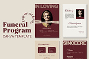 Elegant Funeral Program, an Invitation Template by Prodesign (Thumbnail 1 of 3)