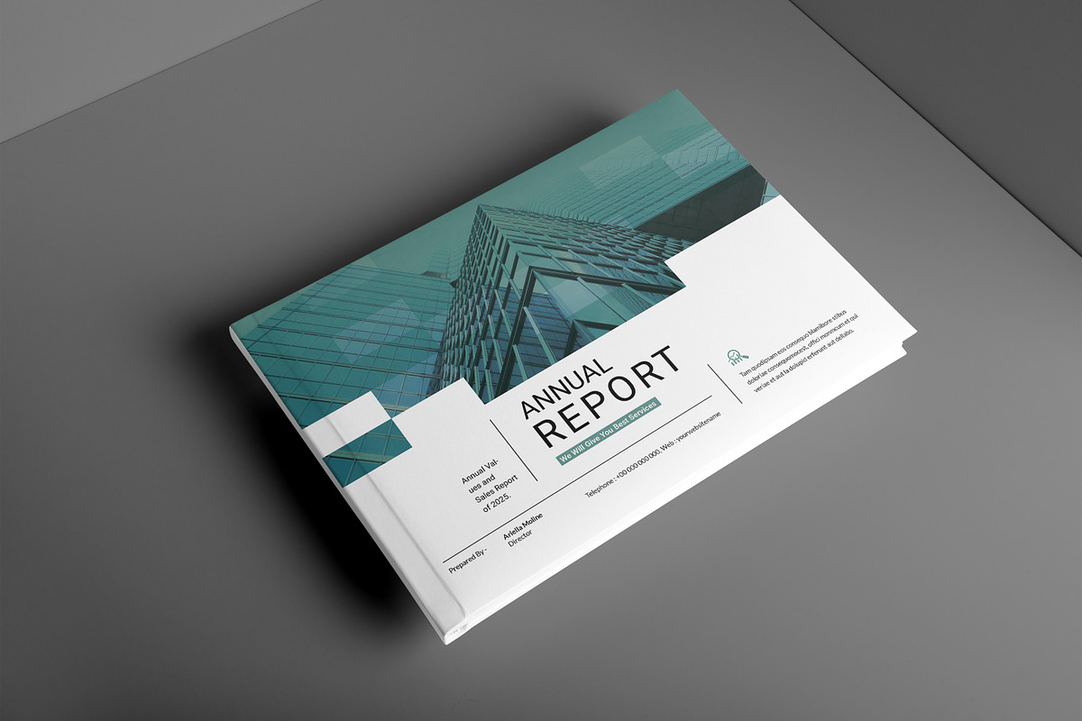 Annual Report Template Landscape preview 3