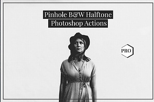 Pinhole Halftone Photoshop Actions