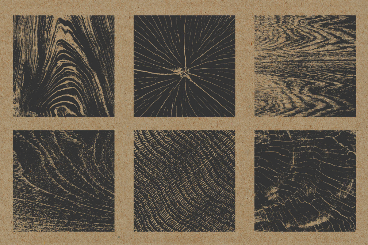Wooden Shapes - Vector & PNG, a Texture Graphic by Offset