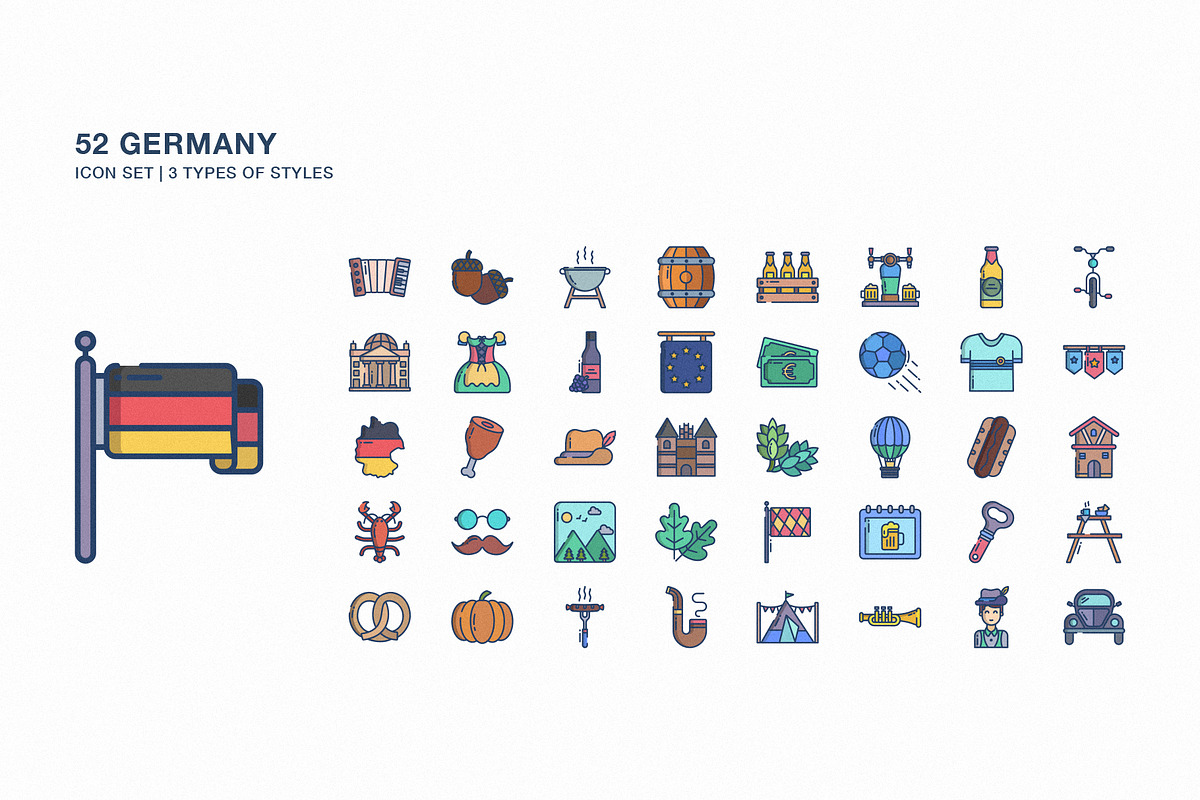 Germany country icon set, an Icon by Icongeek26 (Photo 1 of 4)