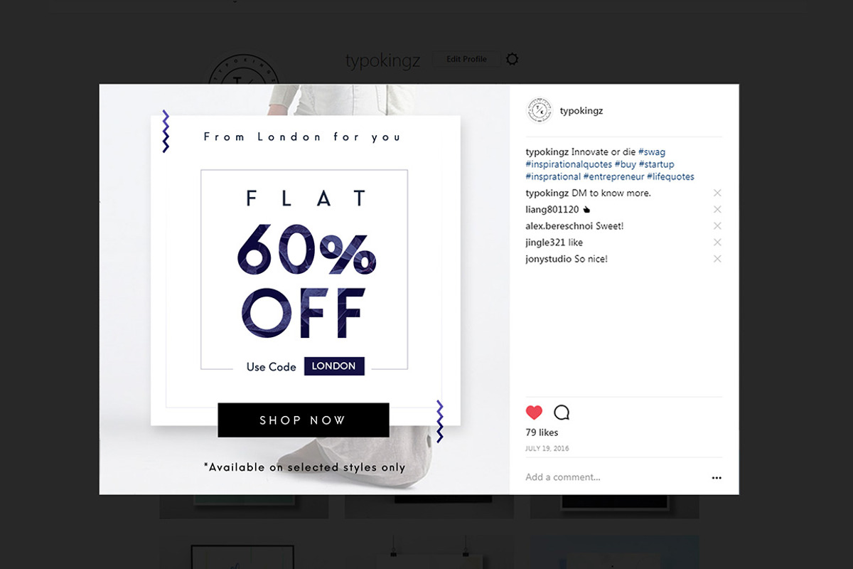 Bloo Social Media Kit, a Social Media Template by Fluto Creative Studio (Photo 7 of 8)
