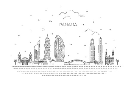 Panama - vector illustration, an Object Illustration by Tettygreen
