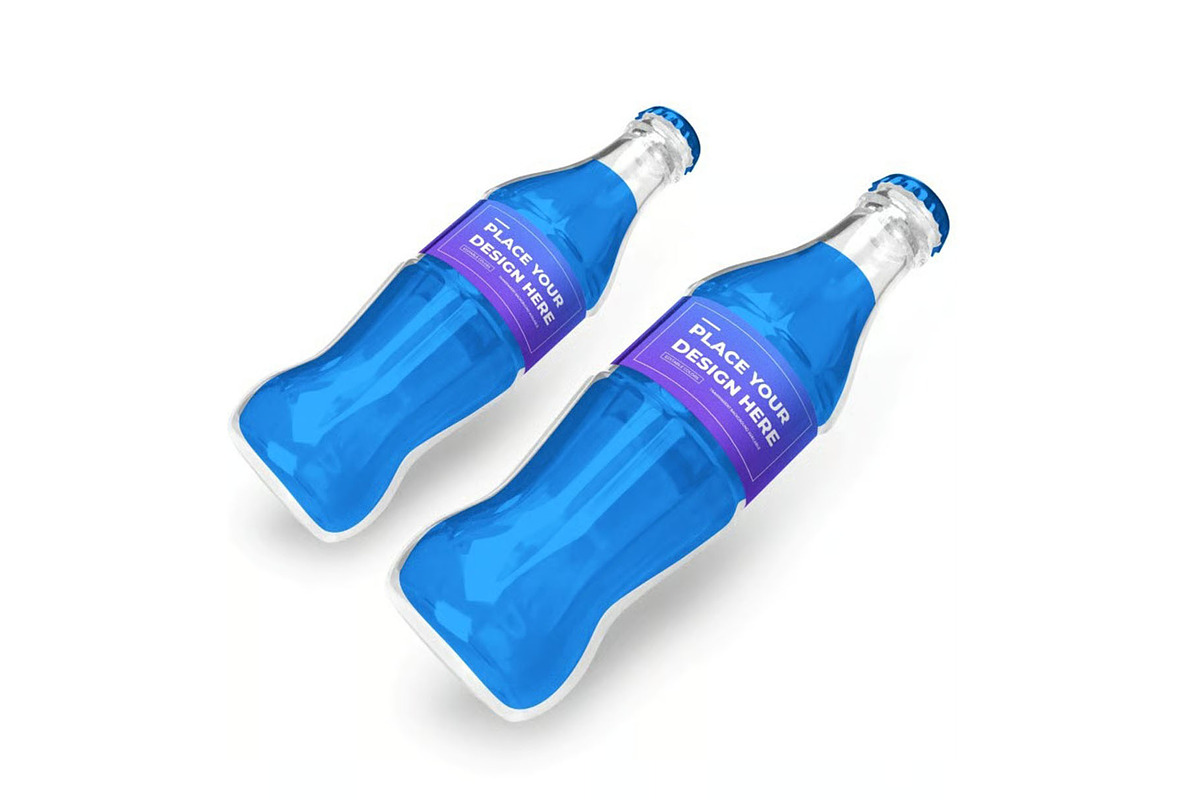 Soft Drink Bottle Mockup Template, a Packaging Mockup by DesignRushMarket (Photo 11 of 11)
