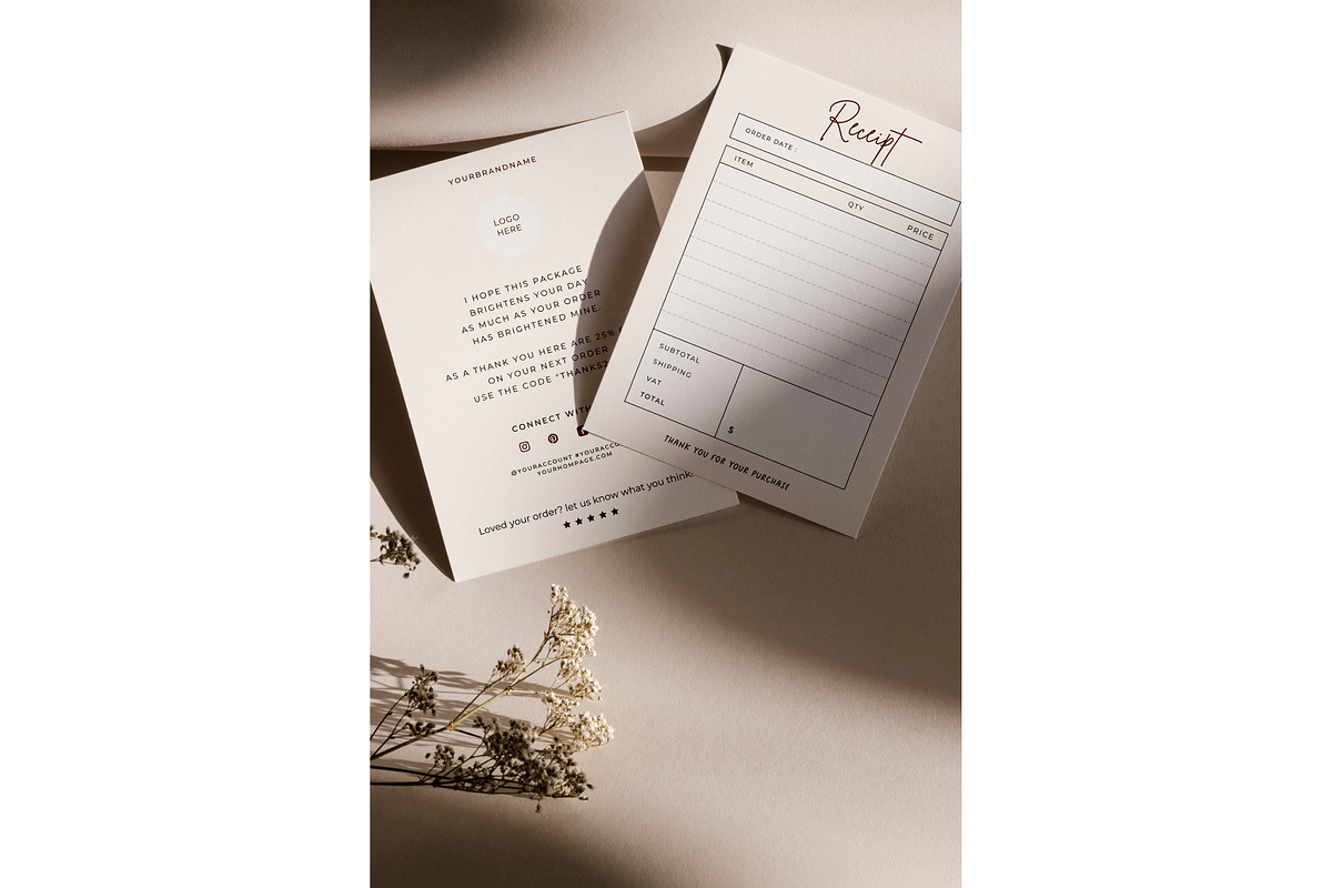 Receipt template for Canva Template, a Stationery Template by Hellohastore (Photo 8 of 10)
