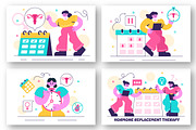 10 Hormone Replacement Therapy, a Healthcare Illustration by denayunebgt (Thumbnail 3 of 4)