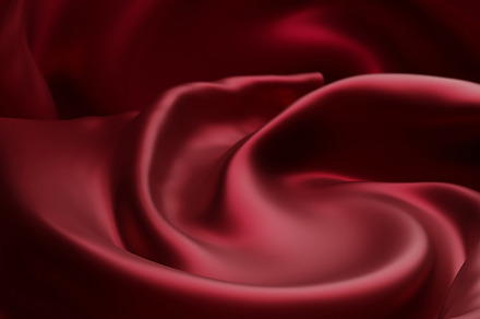 Product display design of red fabric