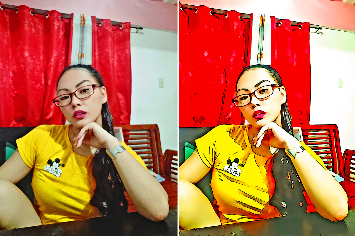 Beautiful Cartoon 2 Photoshop Action, an Action Add-On by JLDesignsPH (Photo 3 of 5)