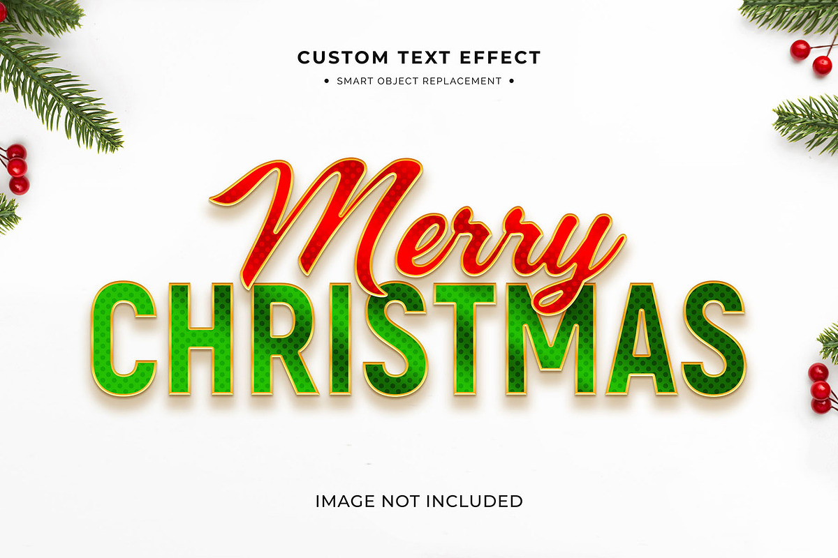 Christmas Text Effects, a Layer Style Add-On by MahmoudWally (Photo 2 of 10)