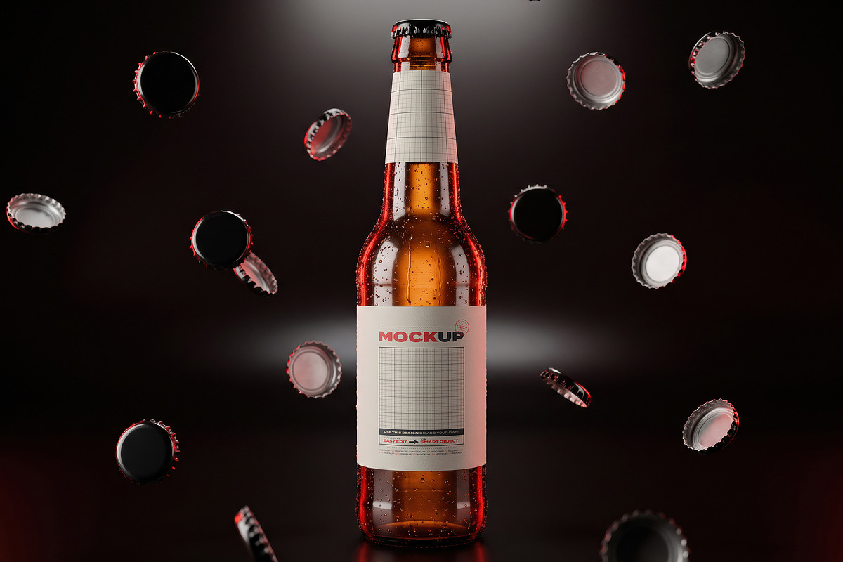 Beer Collection Mockups, an Advertising Mockup by Luuqas Design (Photo 4 of 11)