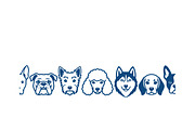 Charming Dog Head Illustrations, a Work Illustration by CarWrap design (Thumbnail 3 of 3)
