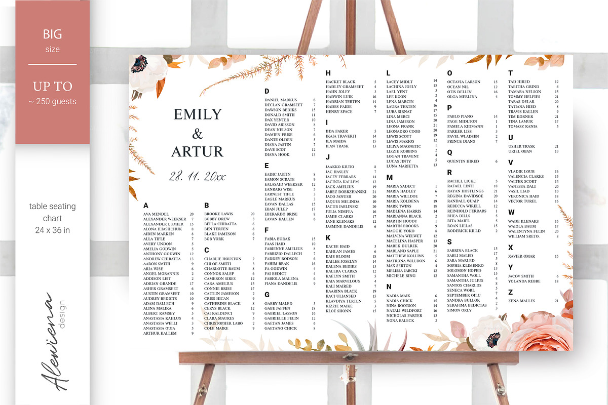 Wedding cards set blush peach & rust, an Invitation Template by Alewiena (Photo 11 of 13)