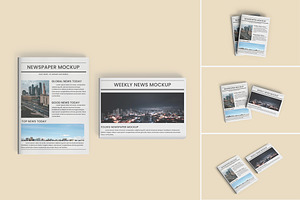 Newspaper Mockup, an Advertising Mockup by tiyasprabawa