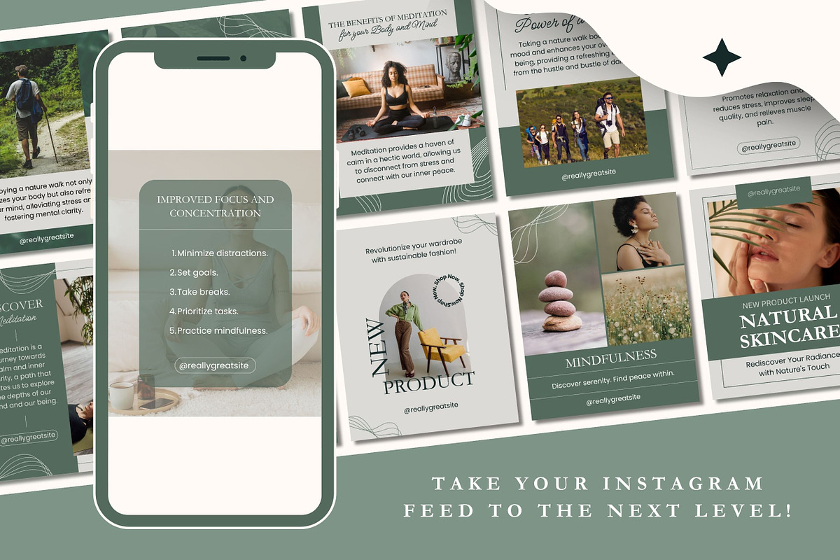 50 Natural Posts Portrait Canva, a Templates & Theme by TemplateCastleStore (Photo 5 of 9)