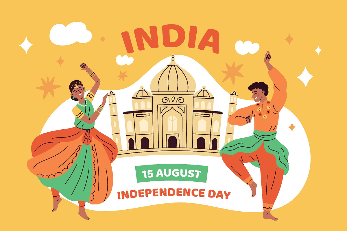 India independence day. Traditional, an Object Illustration by YummyBuum (Photo 2 of 3)