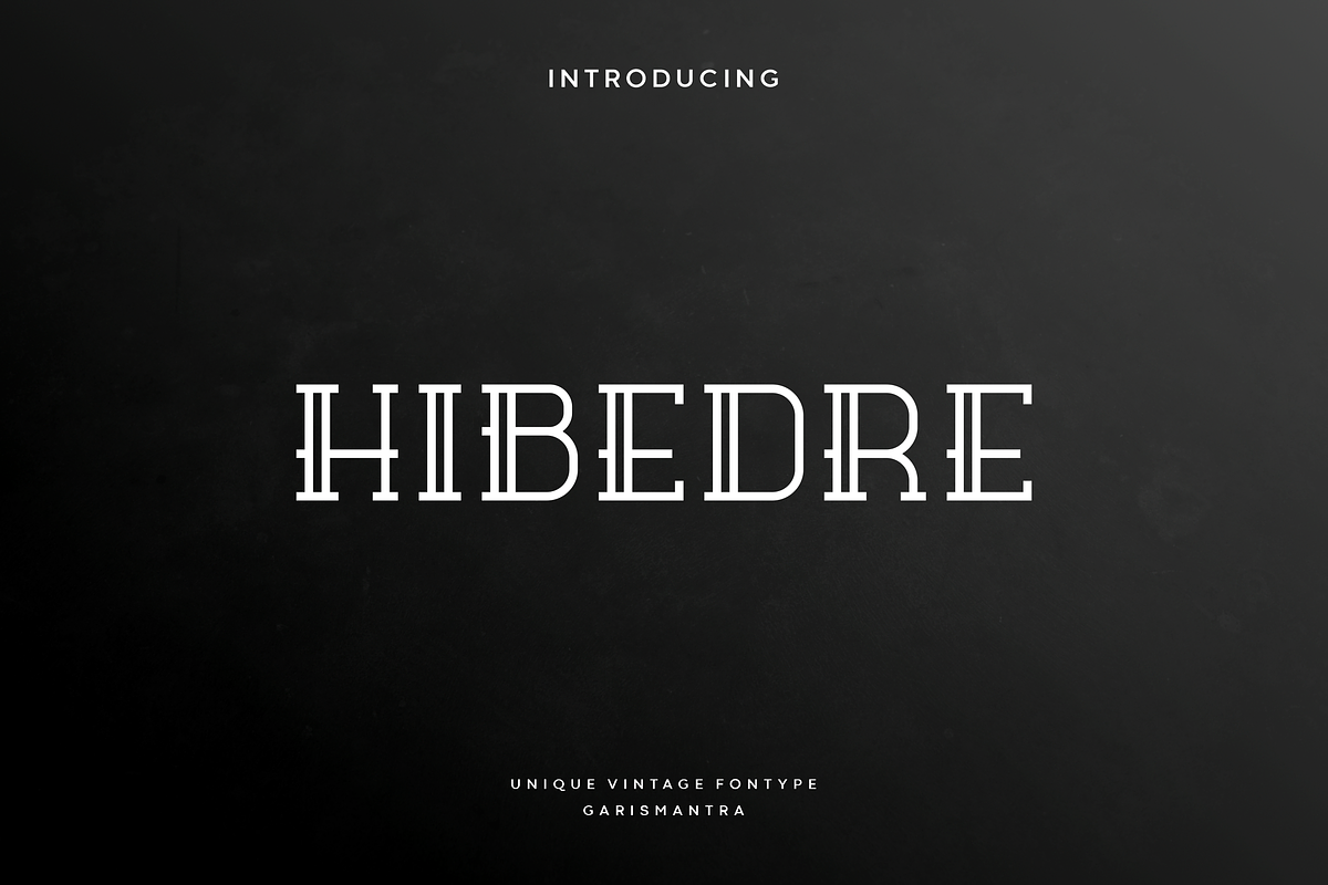 Hibedre, a Slab Serif Font by garismantra (Photo 1 of 4)