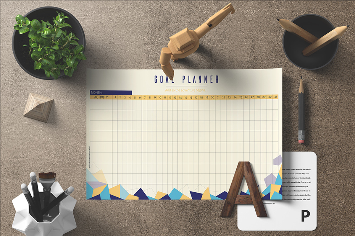 32 Printable Planners, a Stationery Template by Outline Design (Photo 2 of 14)