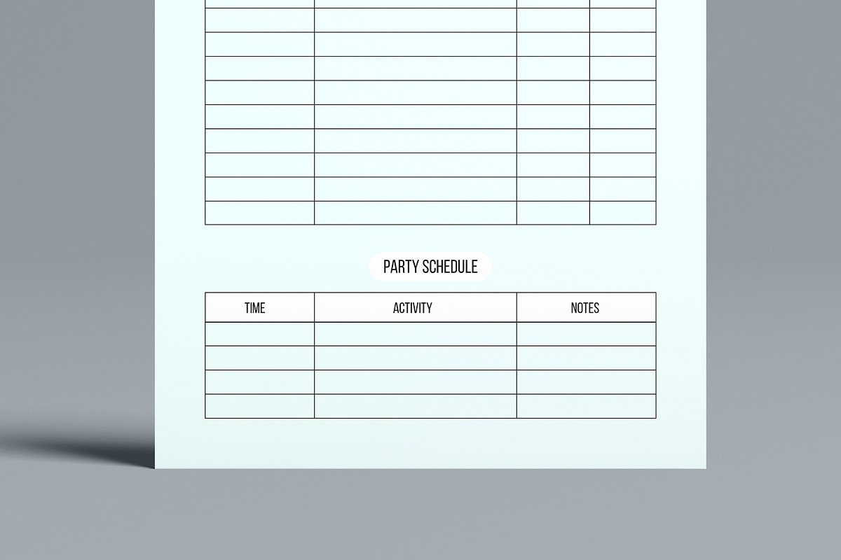 Birthday Party Planner Layout, a Stationery Template by MightyDesign (Photo 5 of 8)