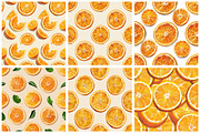 Summer Orange Slices Seamless Patter, an Illustration by DreamArtGraphic (Thumbnail 3 of 5)