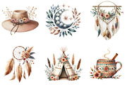Boho Clipart Bundle PNG, an Illustration by DreamArtGraphic (Thumbnail 2 of 7)