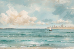 Seascape Wall Mural & Wallpaper